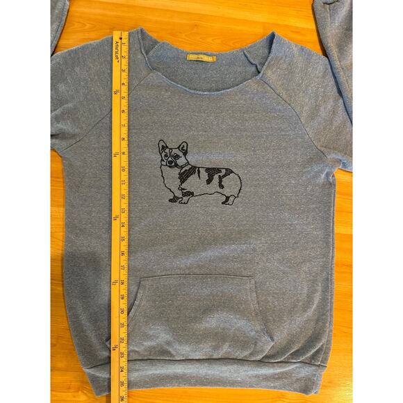 ALTERNATIVE EARTH Corgi Sweatshirt Women's Size L/XL - Picture 8 of 8